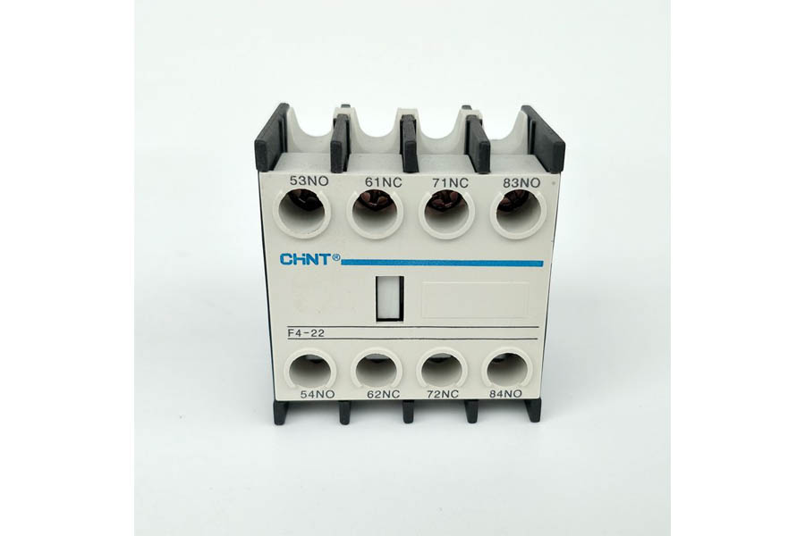 Often used in a relay logic circuit, or for some other part of the motor control scheme, typically switching 120 Volt AC power instead of the motor voltage.