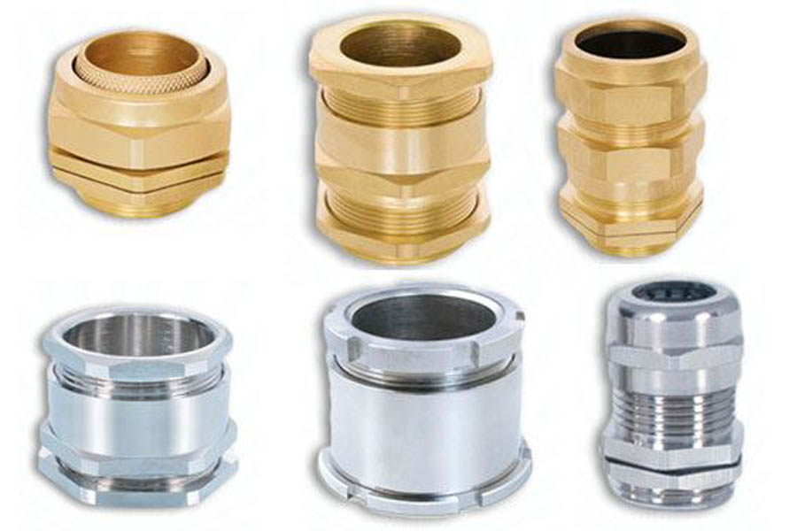 Glands intended to resist dripping water or water pressure will include synthetic rubber or other types of elastomer seals. 
