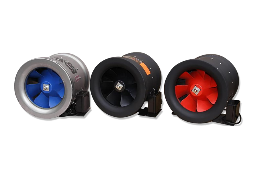 Mixed Flow Fan combines the benefits of axial flow and centrifugal flow fans. This fan has the advantage of the compact design and straight-through airflow as well as the preferred acoustic characteristics and high pressure capability. Mixed Flow Fans offer superior air and sound performance and the AMCA certified rating seal for air and sound.