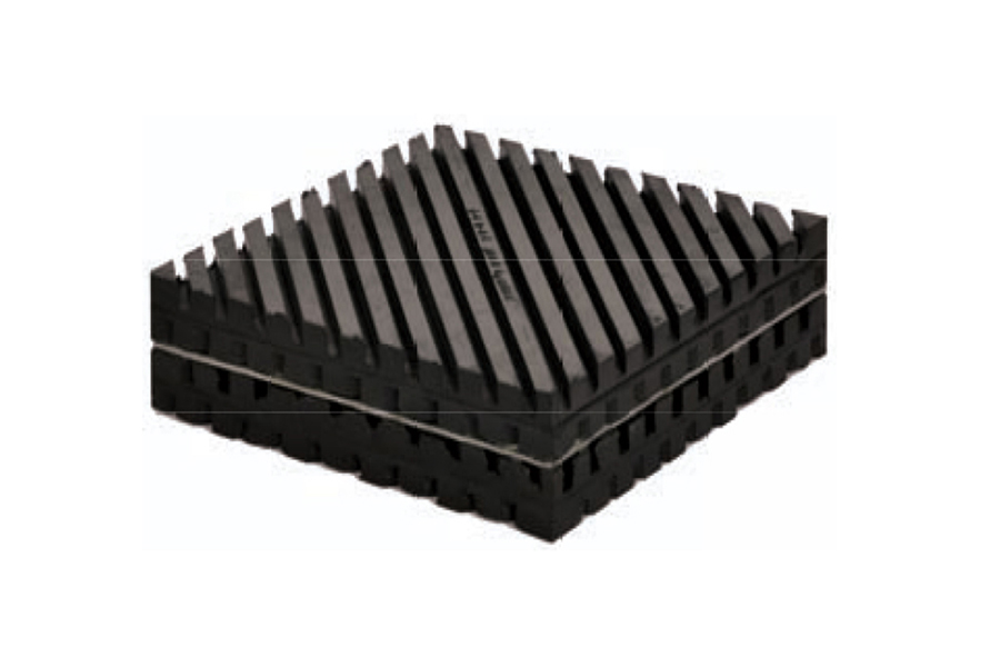 A specially designed pad-carriage (isolation mounts) supported this transfer. The purpose of using the anti-vibration isolators was to resist and shock or vibration that could potentially damage the piece or hurt nearby passersby.