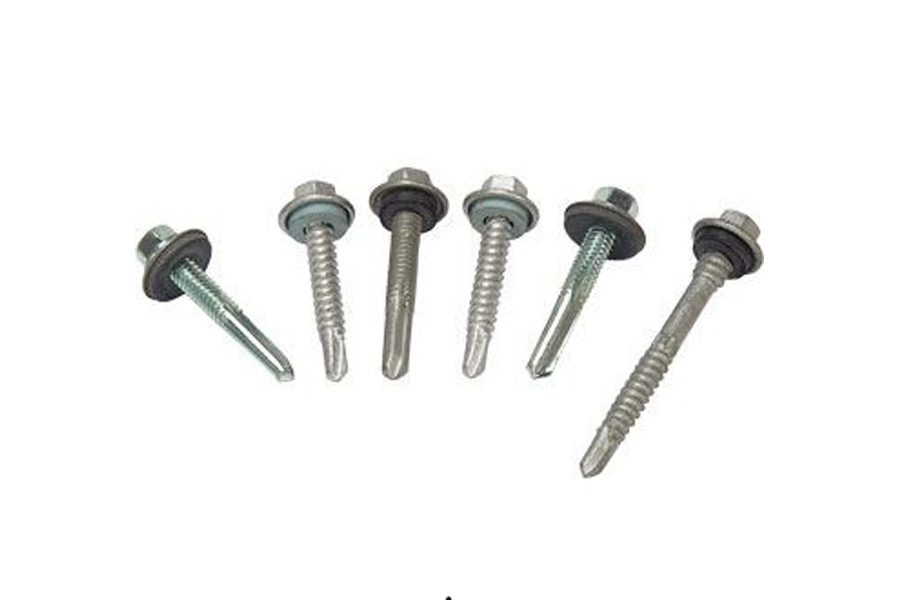 A preliminary drill-like fluted tip that looks much like the tip of a center drill. These screws combine a thrilling-like action and the fastener installation itself into only one driving motion.