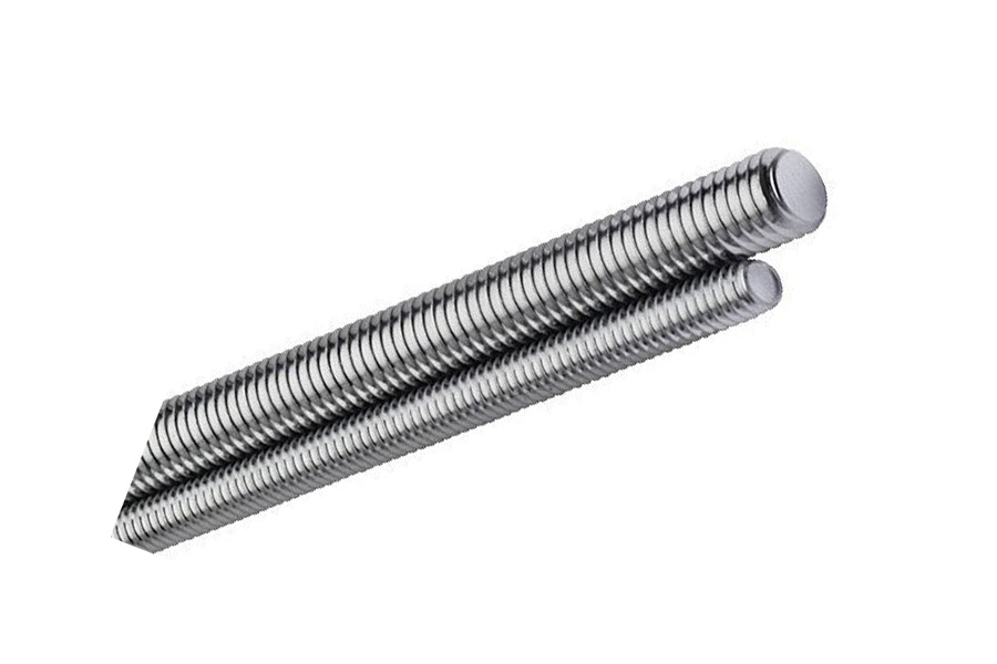 Threaded rod, also known as a stud, is a relatively long rod that is threaded on both ends; the thread may extend along the complete length of the rod. They are designed to be used in tension.